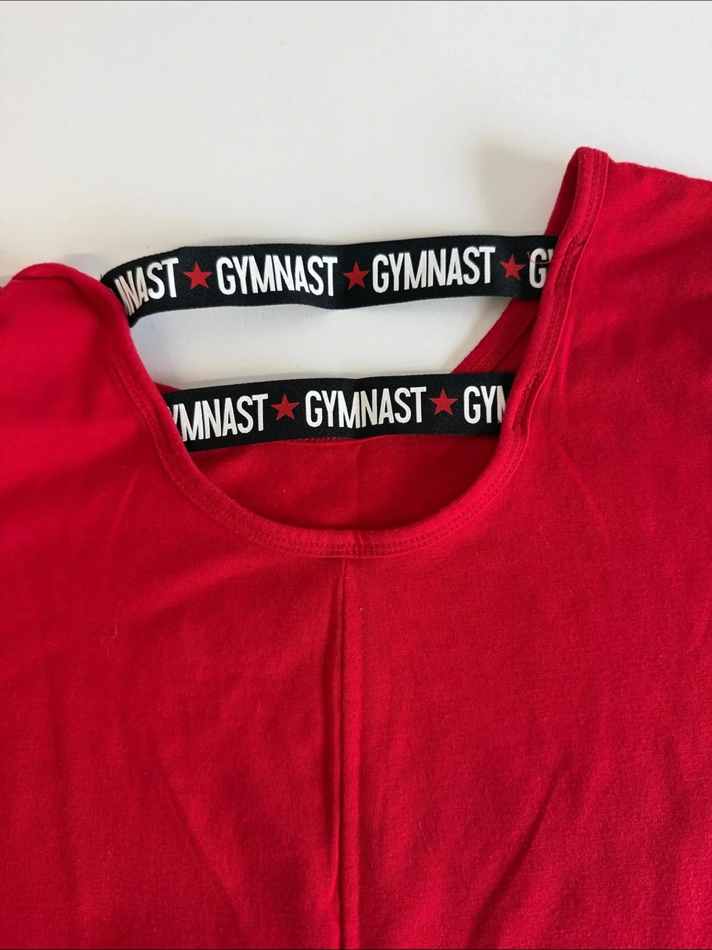 Girls' Justice Red Gymnast Silhouette Tee